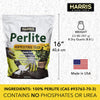 Harris Premium Horticultural Perlite for Indoor Plants and Gardening, 8qt to Promote Root Growth and Soil Health